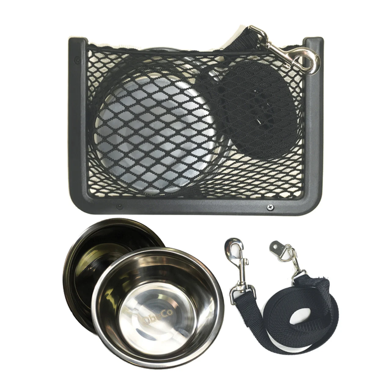 ObeCo OBPR-PETSET Framed Pet Bowl Essentials Kit - 8" x 11", Black - OBPR-PETSET