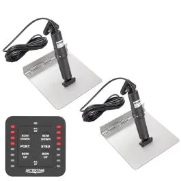 Lectrotab Xka Stainless Steel Trim Tab Kit W/One-Touch Control - 12 X 18