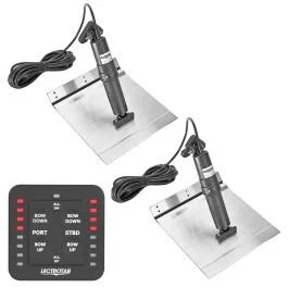 Lectrotab Xka Aluminum Alloy Trim Tab Kit W/One-Touch Control - 12 X 24