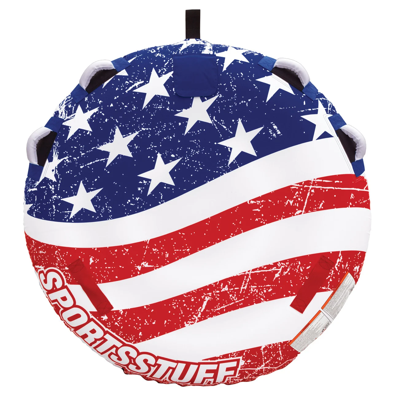 Sportsstuff 53-4310 Stars and Stripes Inflatable 1-2 Rider Towable - 77" x 67" - 53-4312