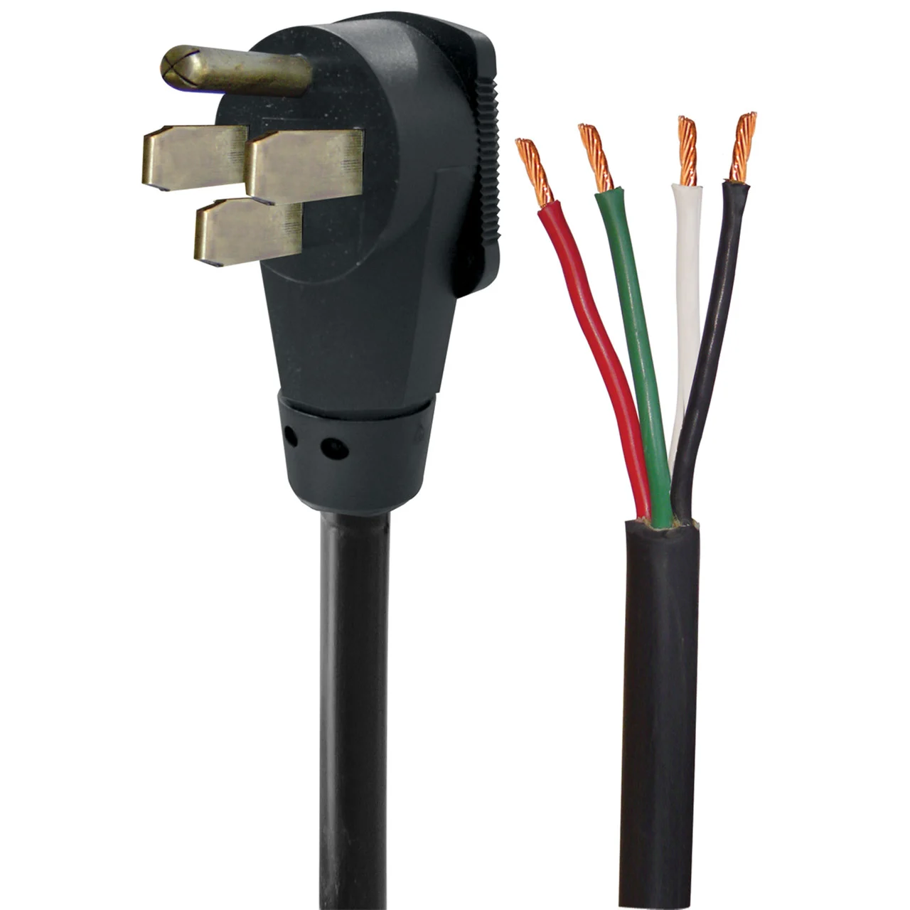 Voltec 16-00563 Right Angle Power Supply Cord 6/3-8/1 Gauge - 30', 50 Amp - 16-00563