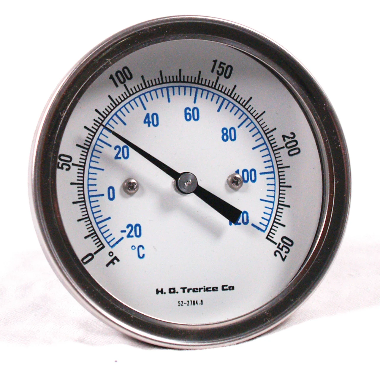 Weiss Instruments HWBM25 Hot Water Bimetal Dial Thermometer - 2-1/2" Dial, 1/2" NPT - HWBM25