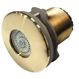 Lumitec Seablaze Typhoon Underwater Light - Bronze Thru-Hull Led Light - Spectrum Rgbw - Flush Mount