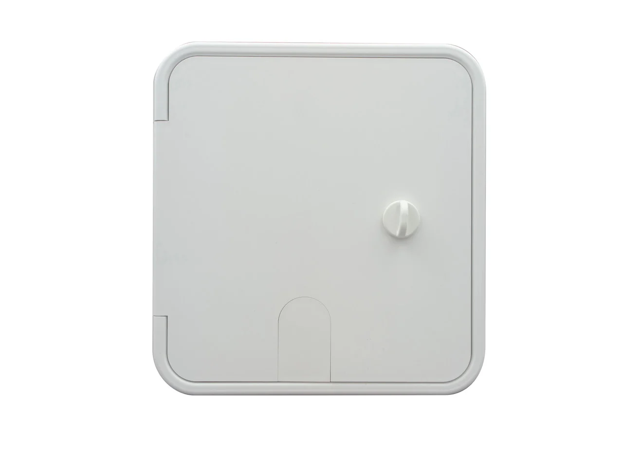 Thetford 94339 Large 30/50 Amp Electric Cable Hatch with Thumb Latch - Polar White - 94339