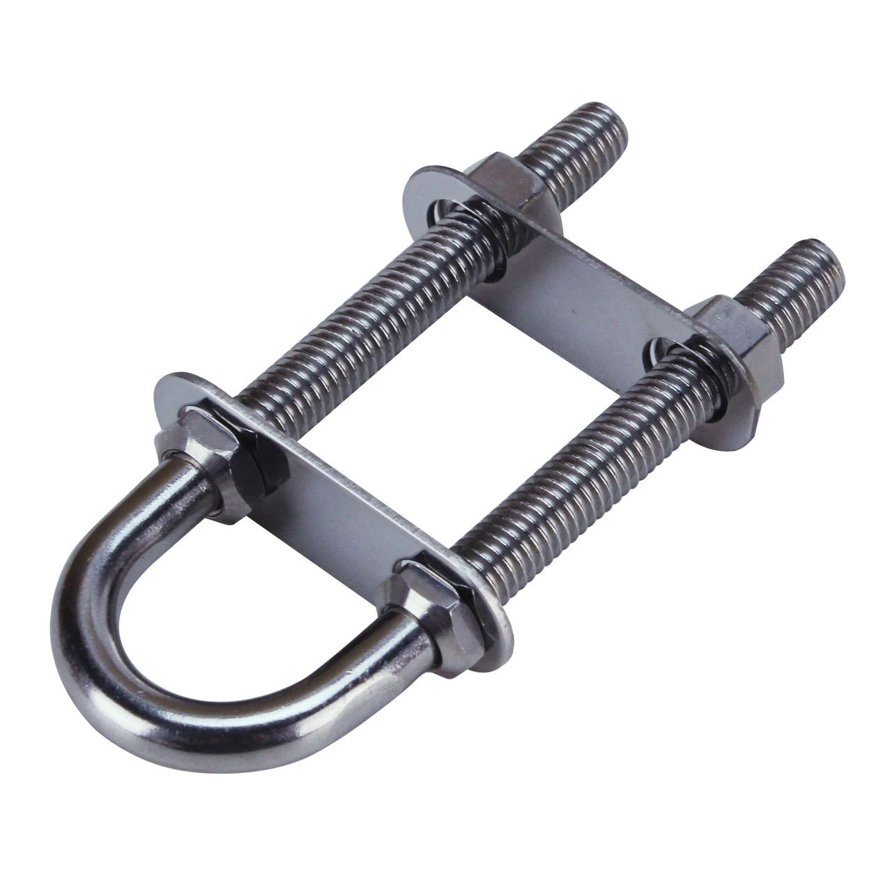 Extreme Max 3006.6768 Stainless Steel Bow Eye - 1 Eye Diameter, 2-3/4 Twin Shank - 3006.6768