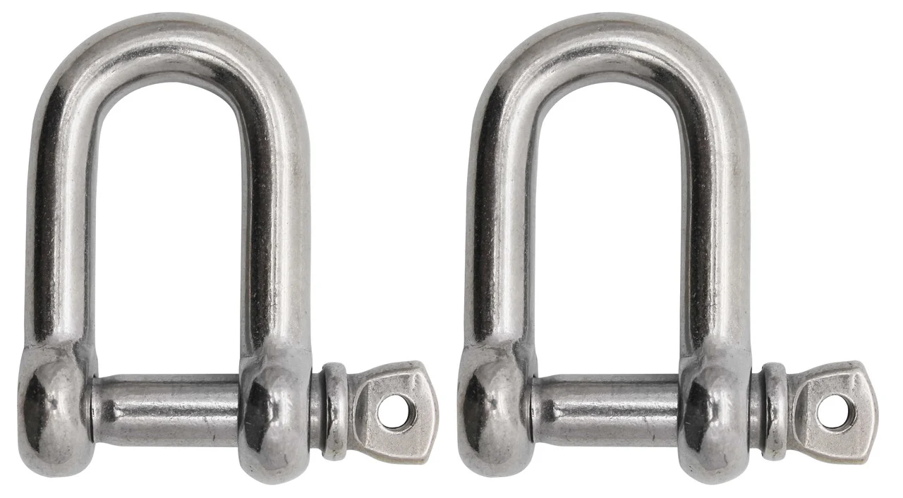 Extreme Max 3006.8252.2 BoatTector Stainless Steel D Shackle - 3/4", 2-Pack - 3006.8252.2