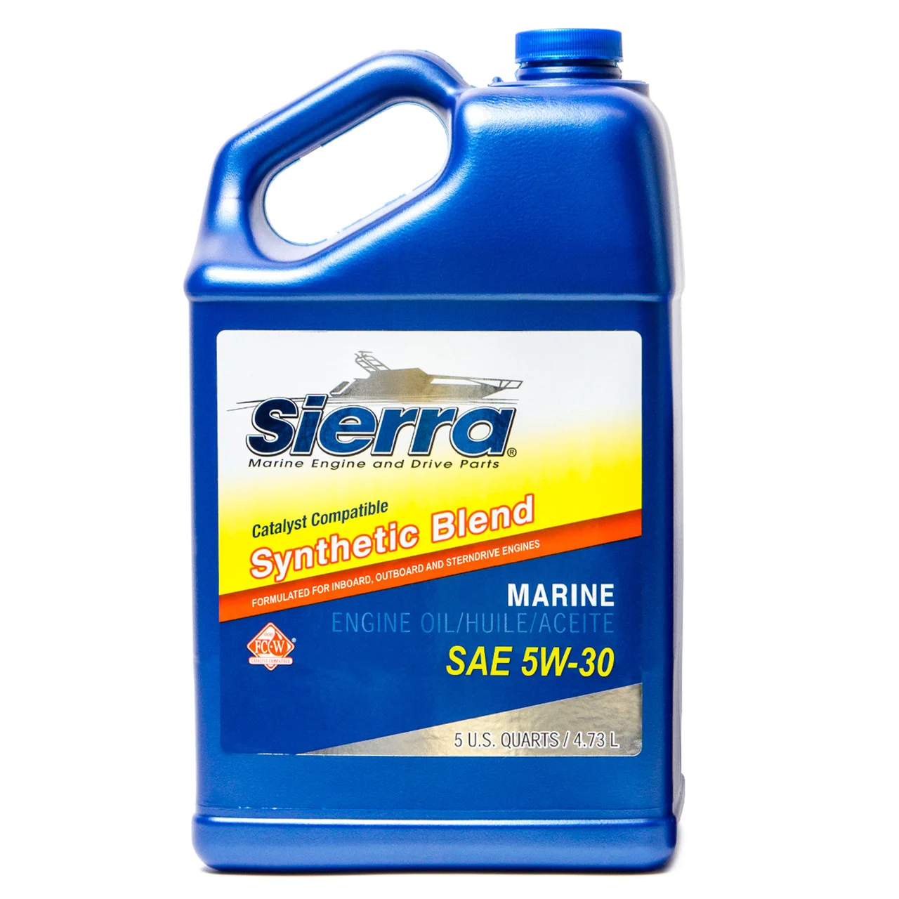 Sierra 18-9555-4 5W-30 FC-WCAT Semi-Synthetic Engine Oil - 5 Quart - 18-9555-4