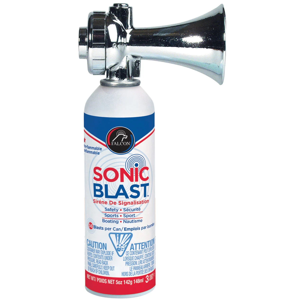 Falcon FSB5CBU Sonic Blast With Horn - Chrome, 5 oz. - FSB5CBU