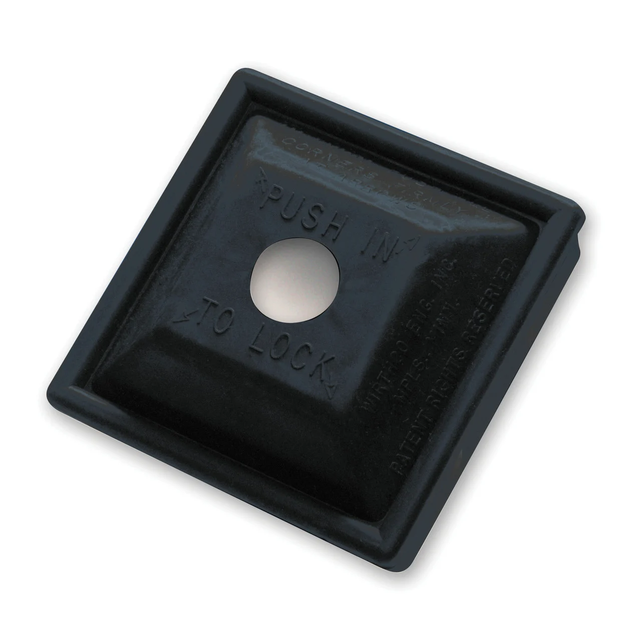 WirthCo 30000-7 Locking Bumper Plug - 4", Black - 30000-7