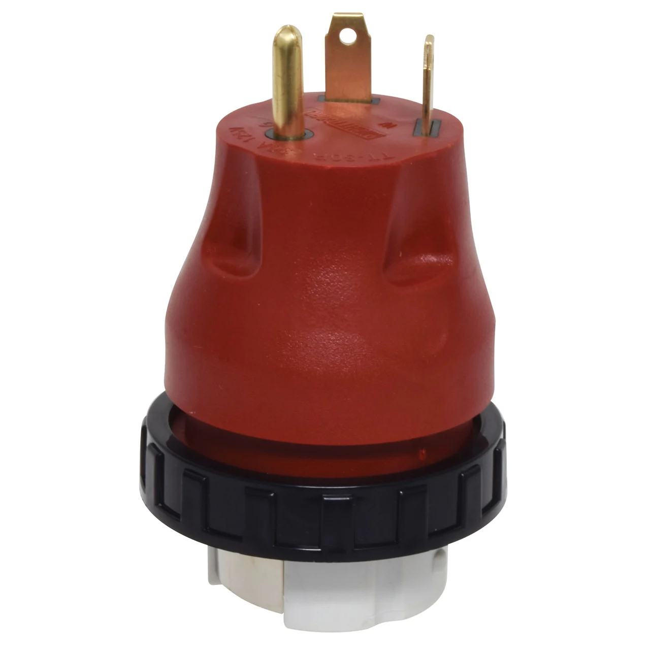 Valterra A10-3050DAVP Mighty Cord Detachable Adapter Plug - 30AM to 50AF, Red (Carded) - A10-3050DAVP