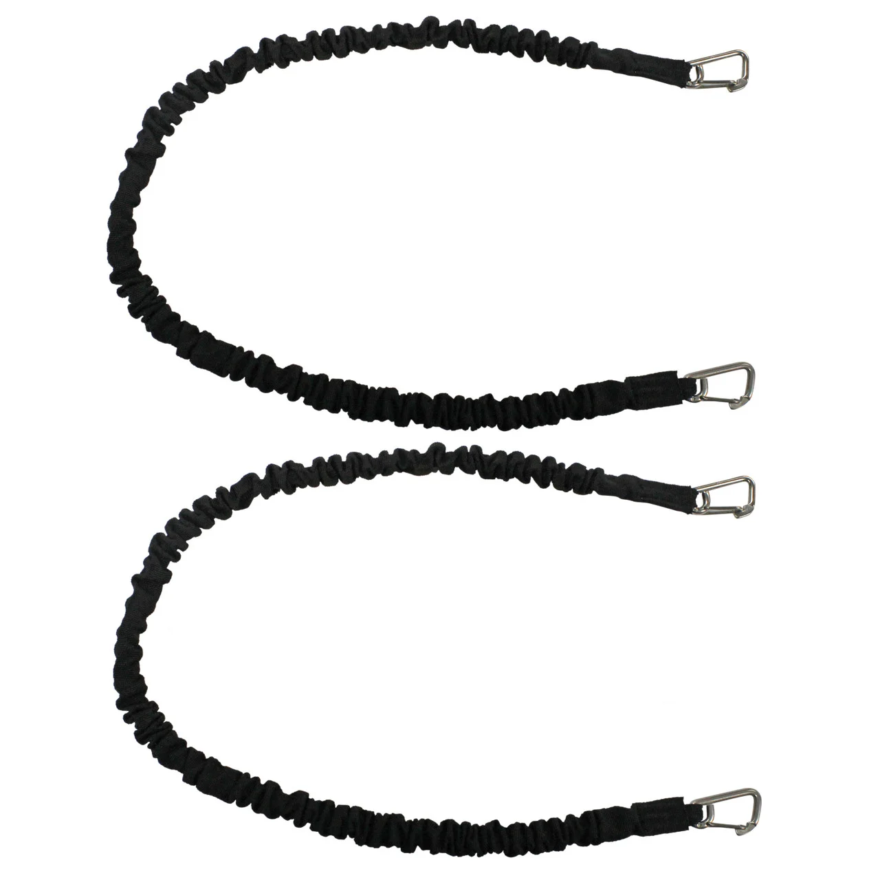 Extreme Max 3006.4596 BoatTector High-Strength Line Snubber & Storage Bungee, Value 2-Pack - 36" with Compact Hooks, Black - 3006.4596