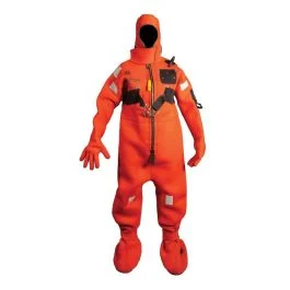 Mustang Neoprene Cold Water Immersion Suit W/Harness - Red - Adult Universal