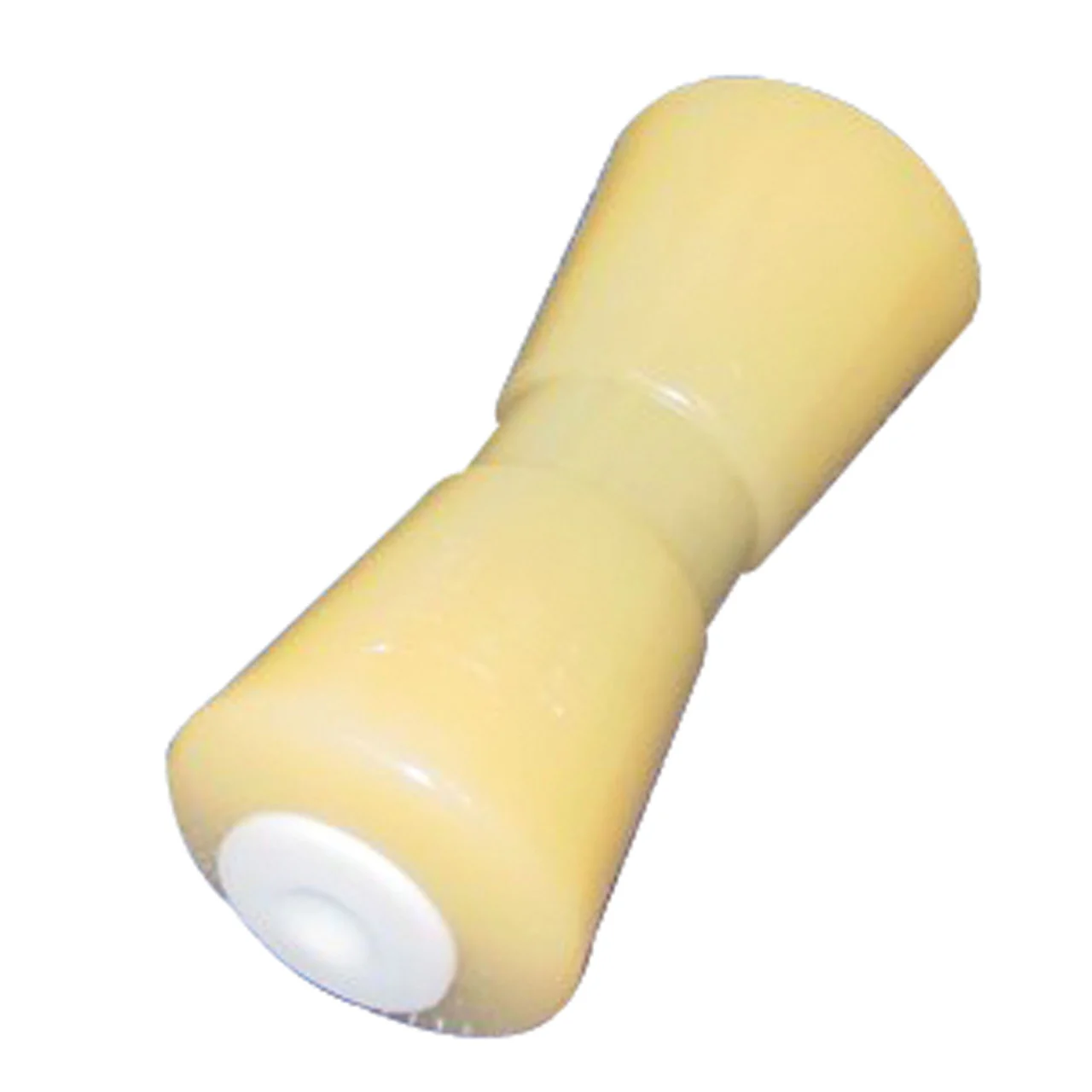 C.H. Yates 800 Y Yellow Plastic Heavy Duty 'V' Keel Roller - 8 in. x 0.625 in. - 800 Y