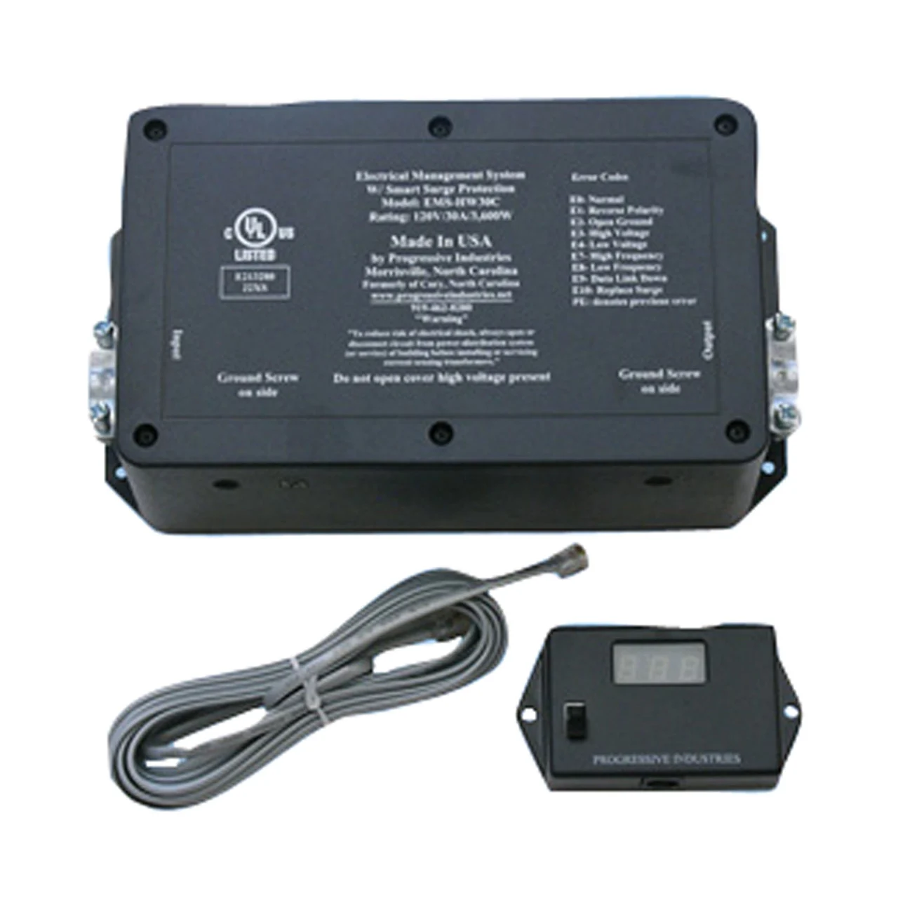Progressive Industries EMS-HW30C Hardwired RV Surge and Electrical Protector - 30 Amp - EMS-HW30C