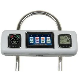 Navpod Gp2605 Systempod Pre-Cut F/Raymarine A75 / A77 / A78 & 2 Instruments F/12" Wide Guard