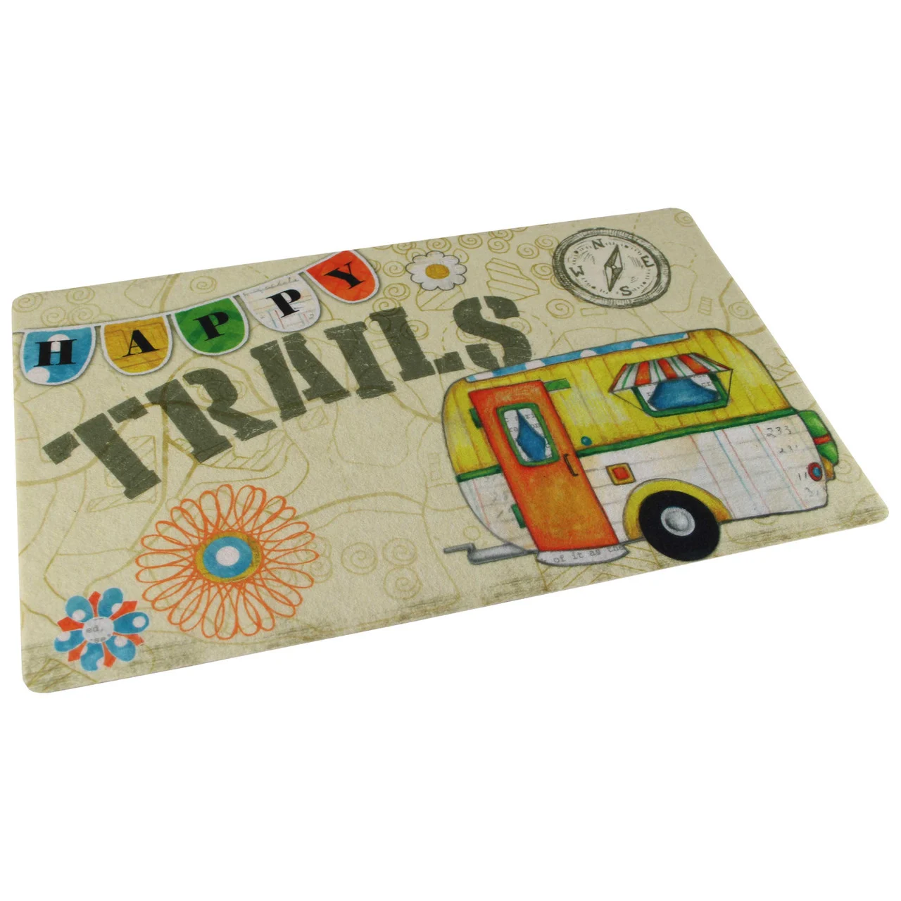Drymate RVM1220HT RV Dish Drying Mat 12" x 20" - Happy Trails - RVM1220HT
