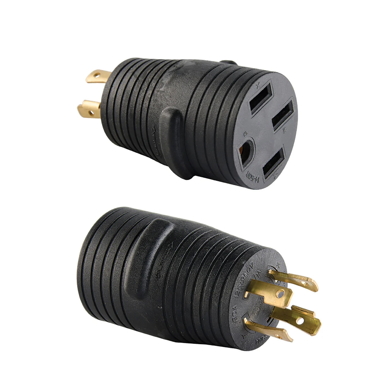 Park Power 30450GSA Generator Adapter - 30A (125/250V) Locking Male Plug 4-Prong by 50A (125/250V) Female Connector - 30450GSA