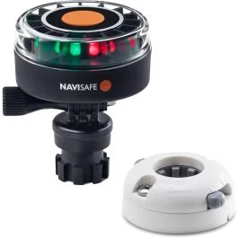 Navisafe Navilight 2nm Tricolor W/Navimount Base & Horizontal Mount - White