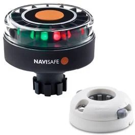 Navisafe Navilight Tricolor 2nm W/Navibolt Base & Horizontal Mount - White