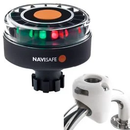 Navisafe Navilight Tricolor 2nm W/Navibolt Base & Rail Mount - White