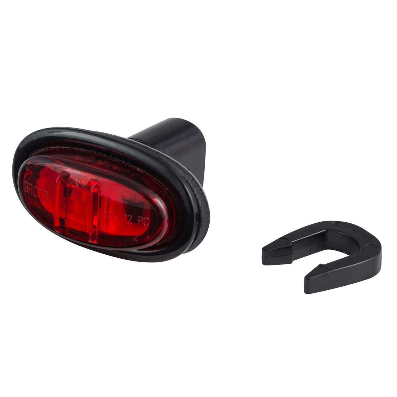 Grote 45302 Micronova Led Clearance Marker Light With Hardshell - Red - 45302