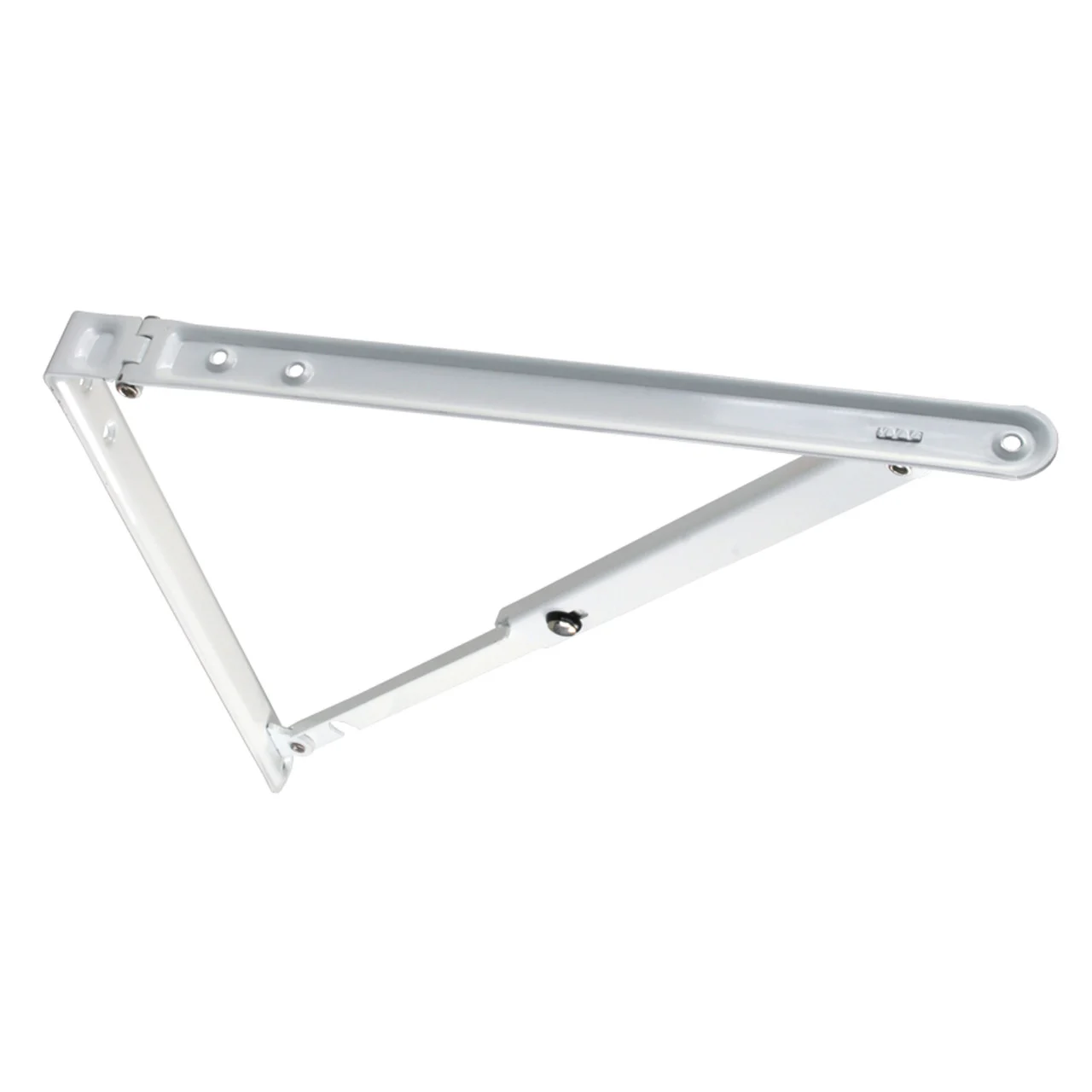 JR Products 20725 Folding Shelf Bracket - White, 12" x 12" x 16.50" - 20725