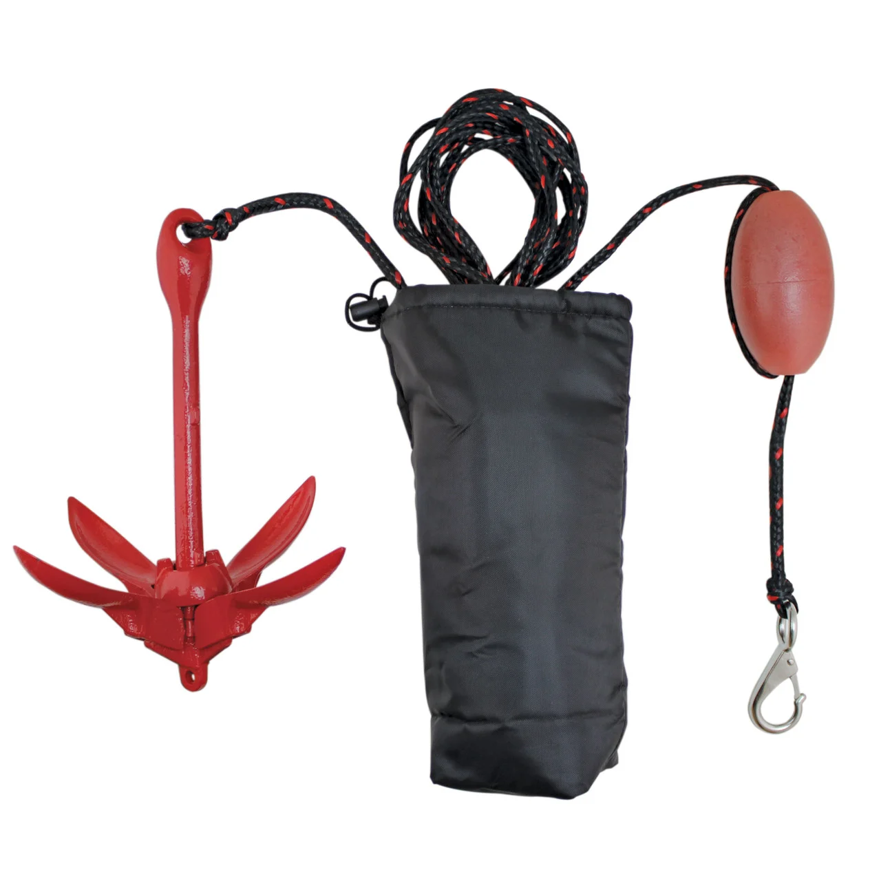 Extreme Max 3006.6548 BoatTector Complete Grapnel Anchor Kit for Small Boats, Kayaks, PWC, Jet Ski, Paddle Boards, etc. - 3.5 lbs. - 3006.6548