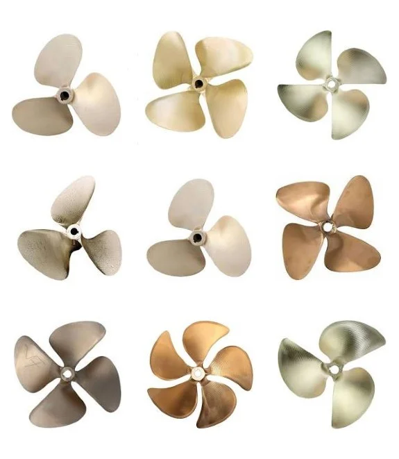 Oj Propellers - 13.7 X 19.5 Nibral Four Blade Left Hand Rotation 1 1/8 .110 Cup (458)