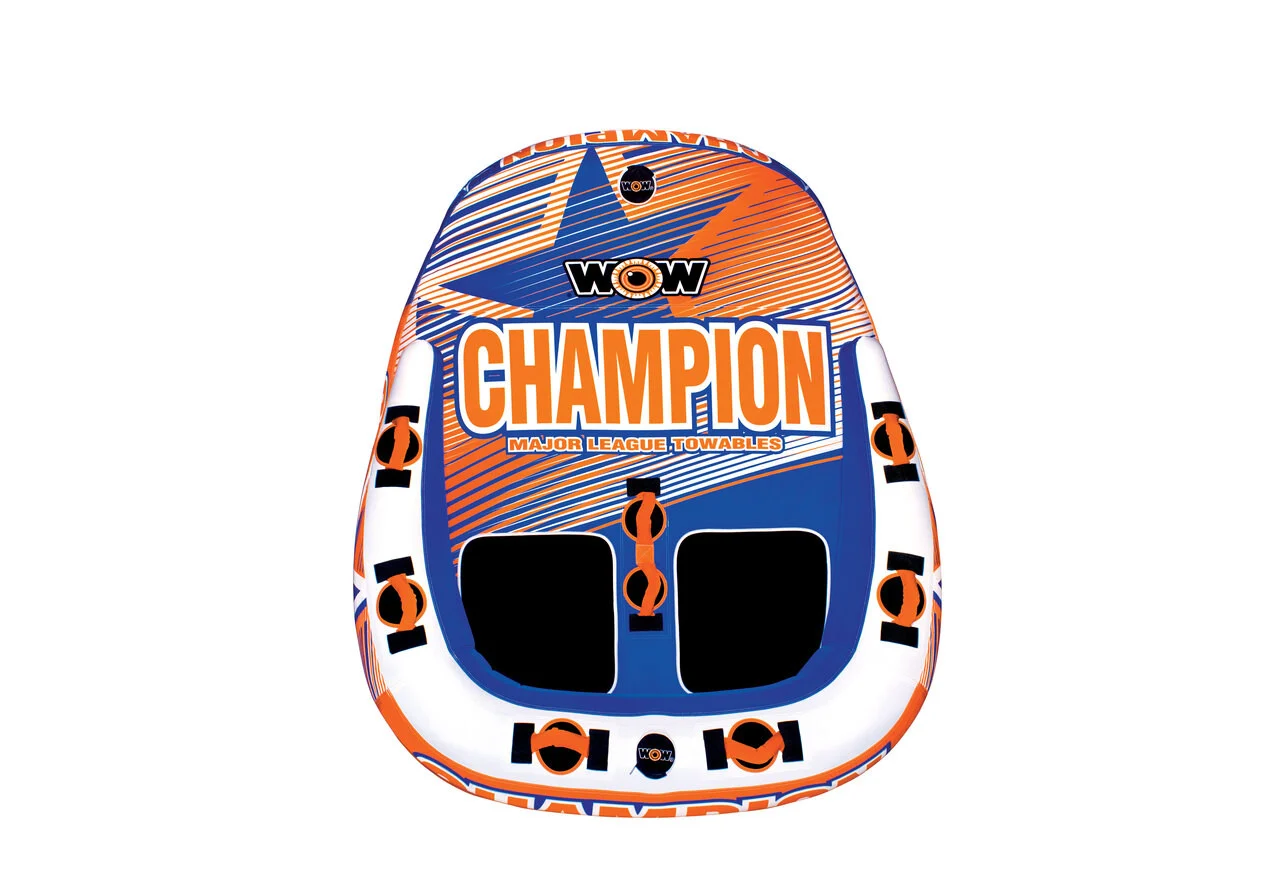Wow Watersports 21-1000 Champion 2-person Towable - Orange/blue - 21-1000