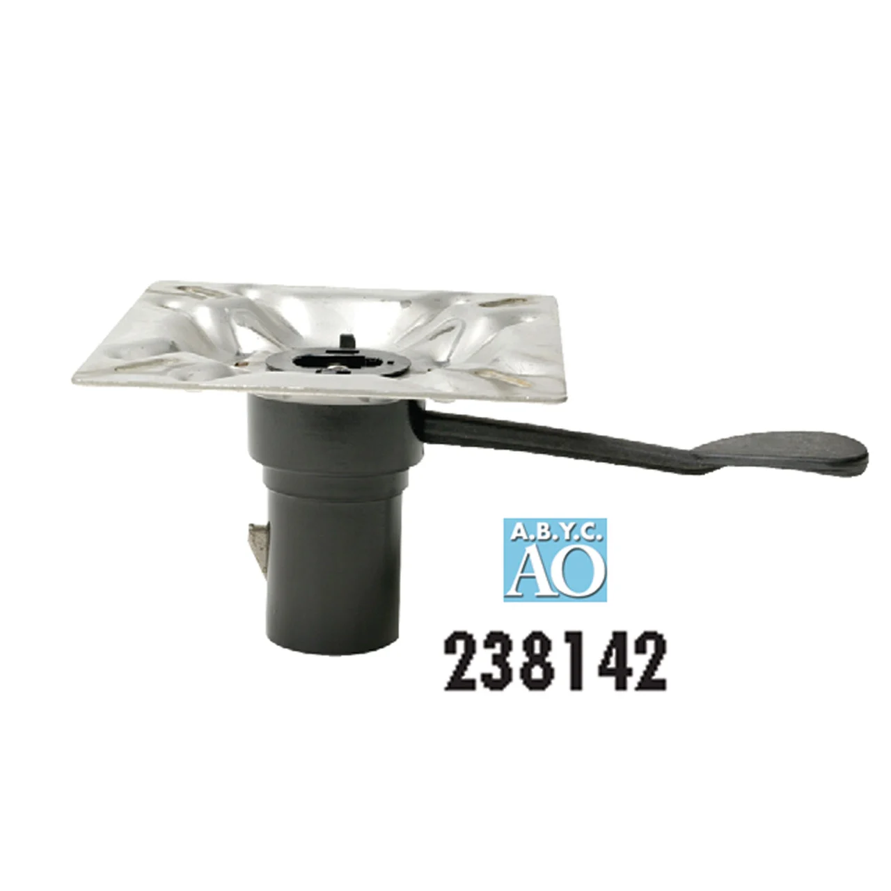 Attwood 238142-7 238 Series Stainless Steel Seat Mount - 3° Tilt, Right Handle - 238142-7