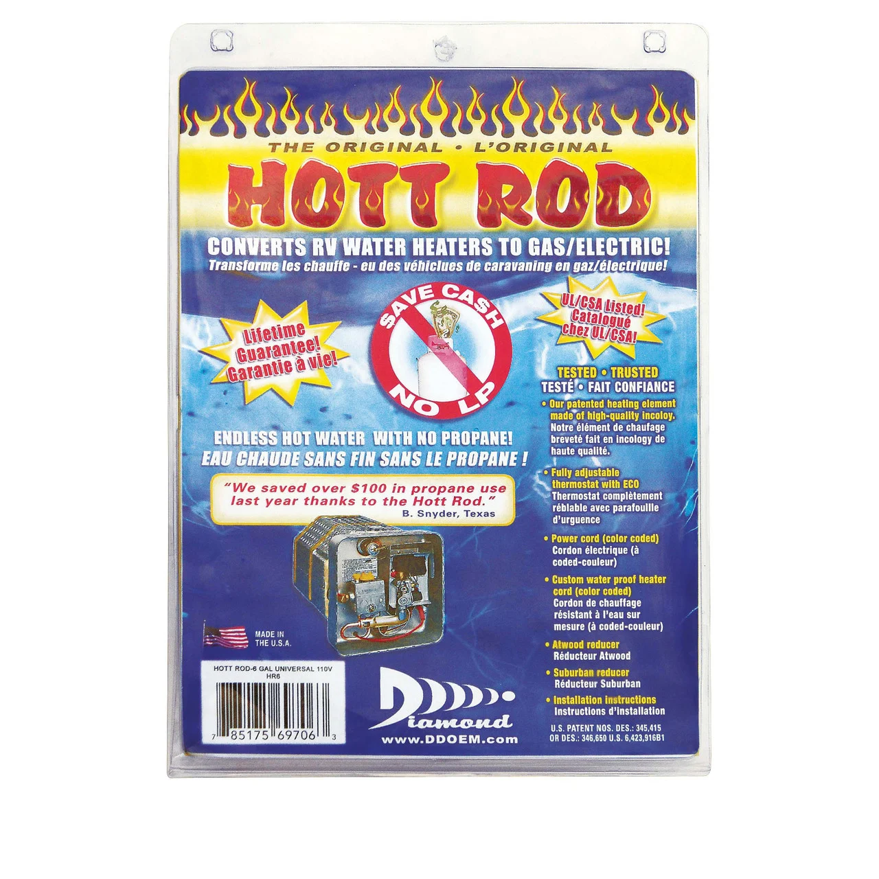 Valterra DGR6VP Diamond HR6 Hott Rod Conversion Kit - 6 Gallon - DGR6VP