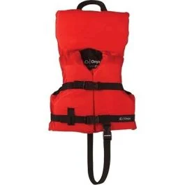Onyx Nylon General Purpose Life Jacket - Infant/Child Under 50lbs - Red