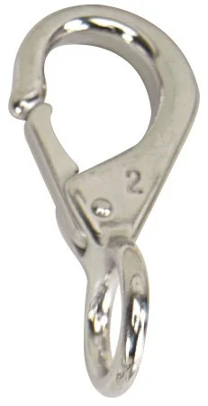 Whitecap S-4033C Stainless Steel Fast Eye Snap No. 2 - 13/16" Eye x 1/2" Hook - S-4033C