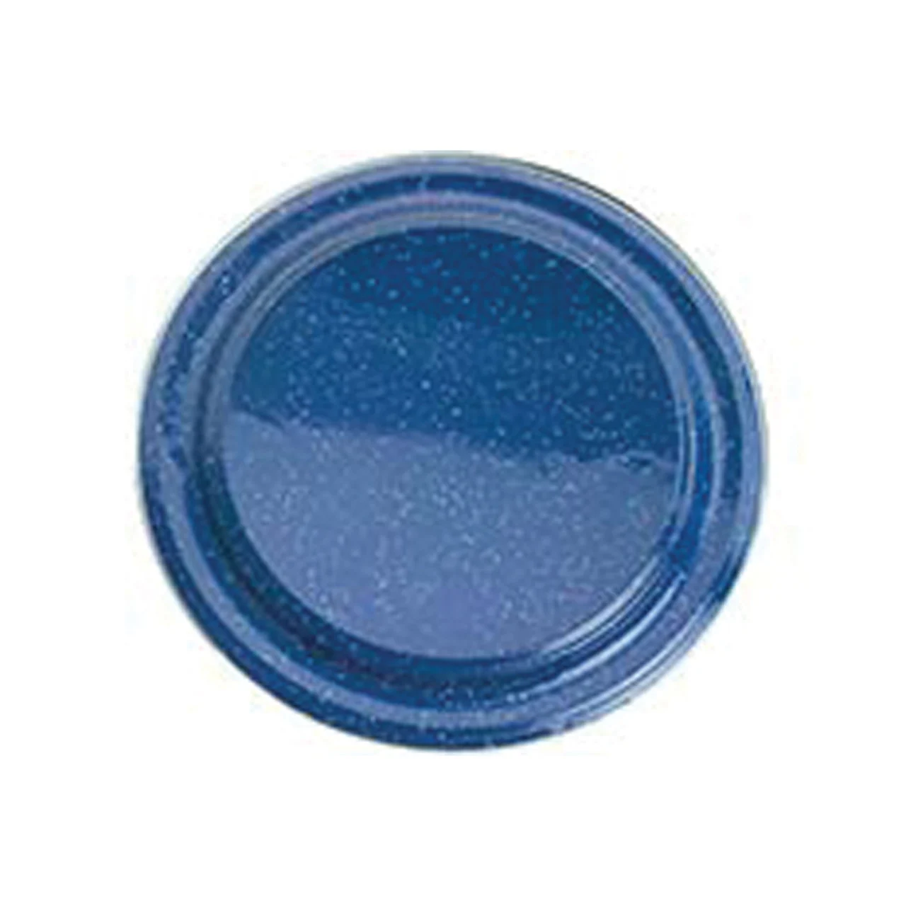 GSI Outdoors Stainless Steel Rim Enamelware Plate - Blue - 31526
