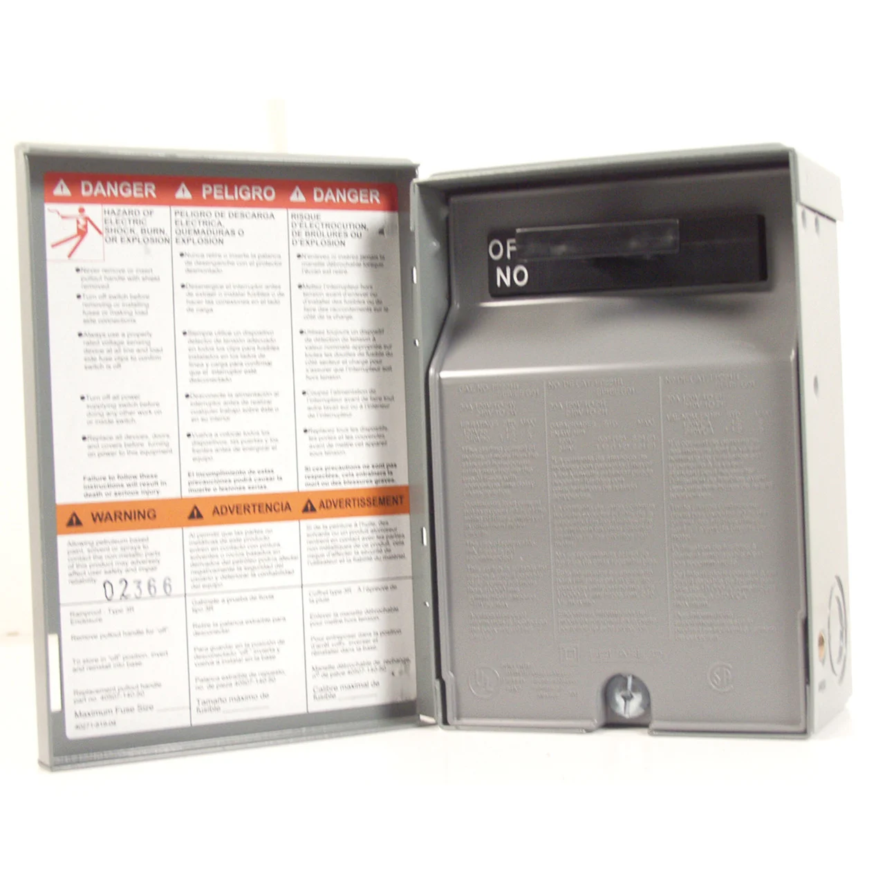 Diversitech DDS-60U Disconnect Switch with Metal Case - 60 Amp Non-Fused - DDS-60U