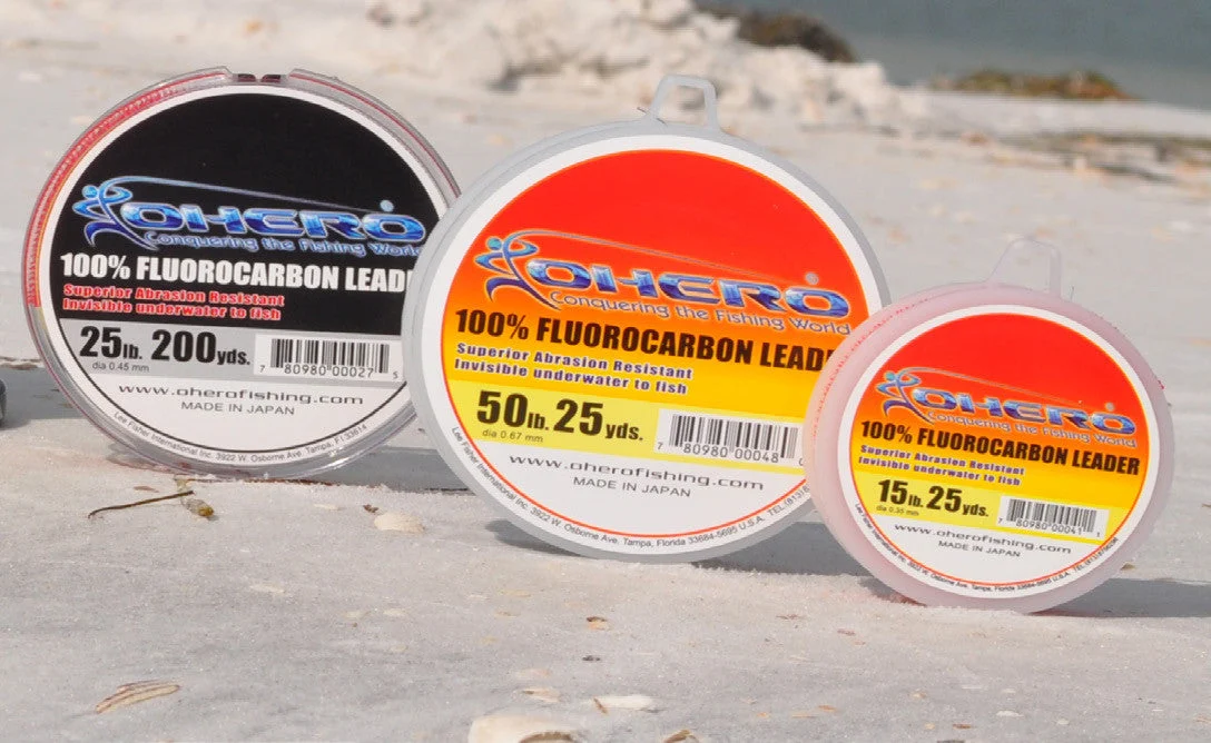 Ohero 100% Fluorocarbon Leader 15 Yard Spool