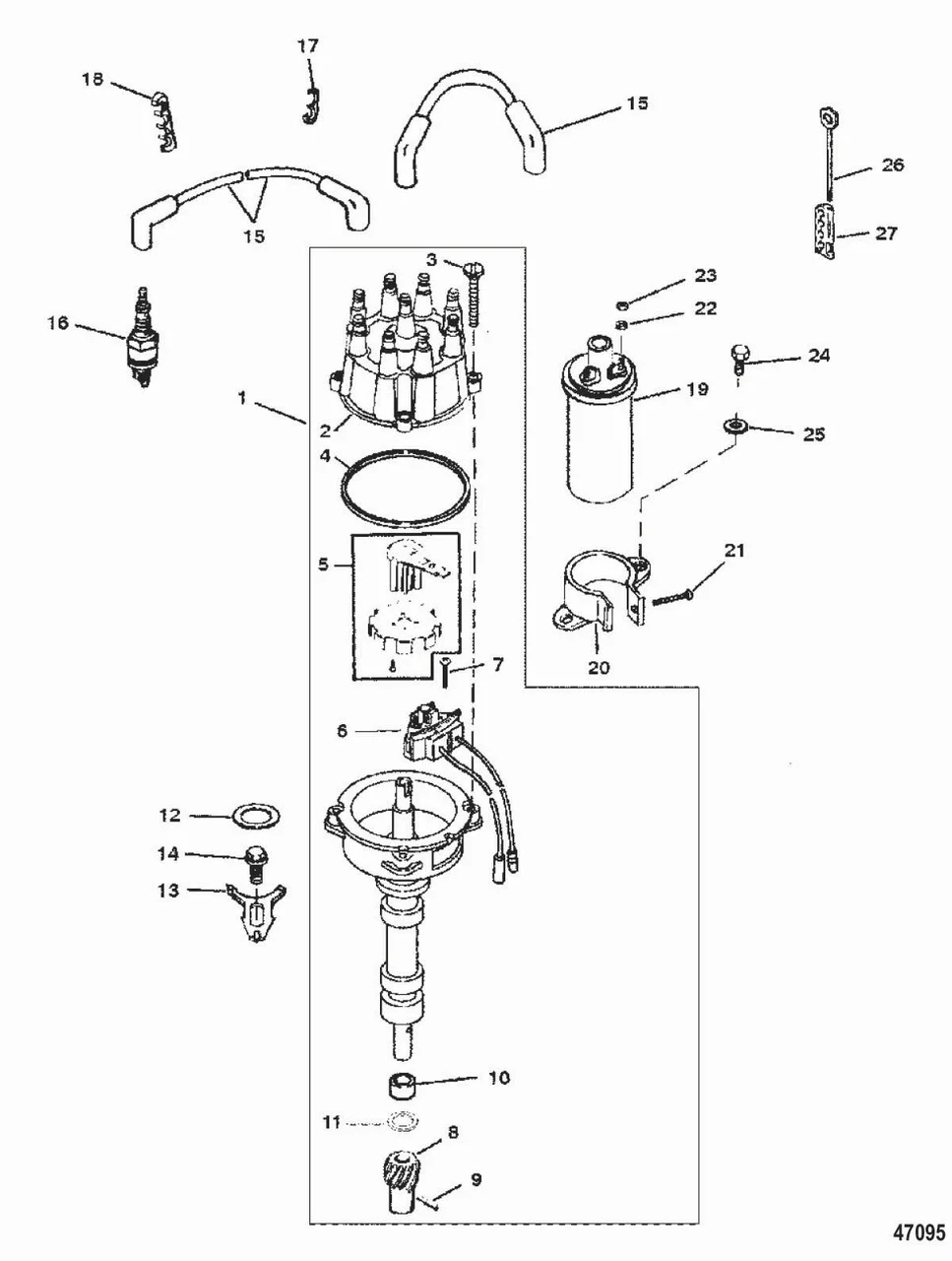 Quicksilver - Coil Ignition. Charge (803844t01)