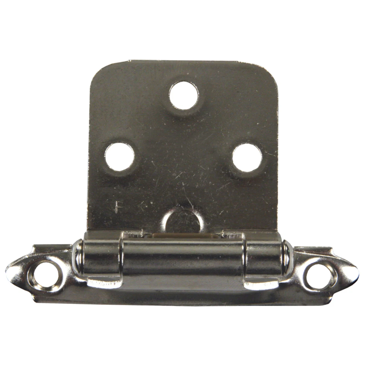 JR Products 70575 Self-Closing Flush Mount Hinge - Satin Nickel - 70575