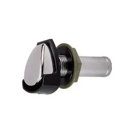 Perko Gas Tank Vent W/Splash Guard - Chrome Plated Zinc - ⅝" Hose
