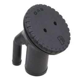 Perko 0542 Vented Fill F/1-1/2" Hose - Angled Neck - Gas - Black