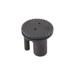 Perko 0543 Vented Fill F/1-1/2" Hose - Straight Neck - Gas - Black