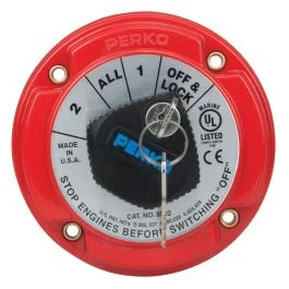 Perko Medium Duty Battery Selector Switch W/Key Lock
