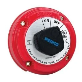 Perko Medium Duty Battery Disconnect Shut Off/On - 250 Amp Continuous, 12-32vdc