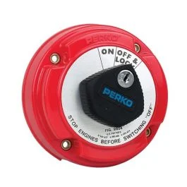 Perko Medium Duty Main Battery Disconnect Switch W/Alternator Field Disconnect & Key Lock