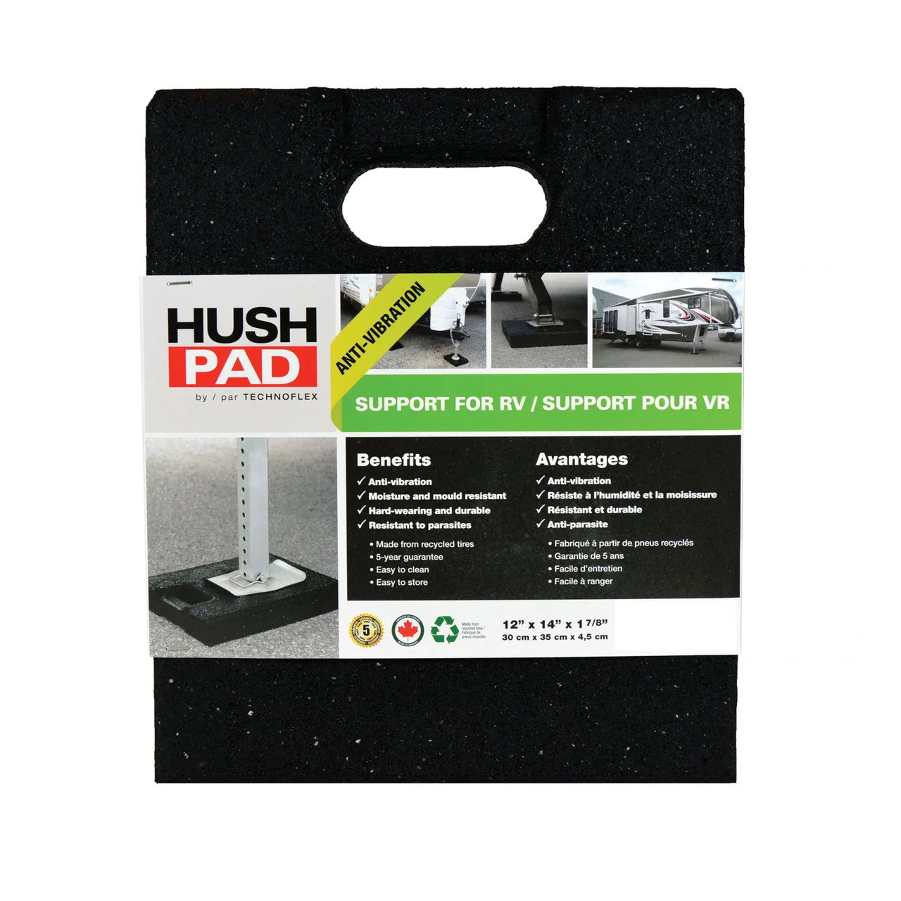 Technoflex HP1214 HUSH PAD I RV Stabilizer - 12" x 14" - HP1214