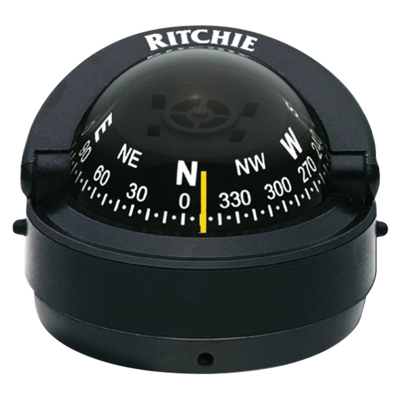 Ritchie Navigation S-53 Explorer Compass - Surface Mount, Black with Black Dial - S-53
