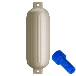 Polyform G-5 Twin Eye Fender 8.8" X 26.8" - Sand W/Adapter