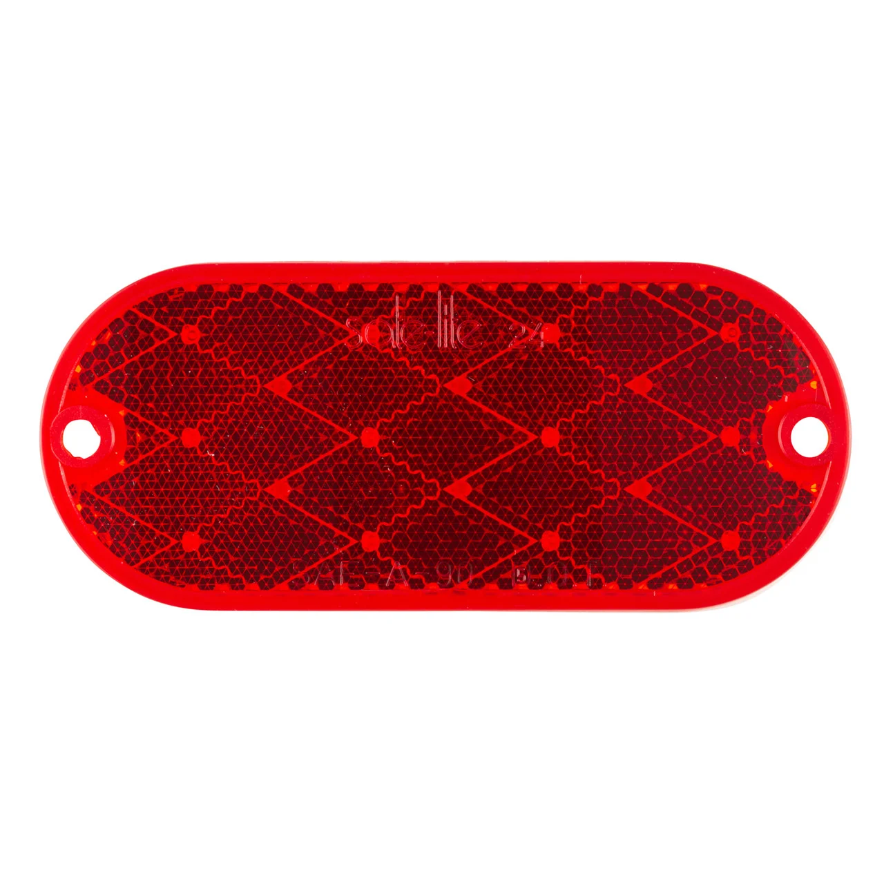 Grote 41042 Oval Reflector - Red - 41042