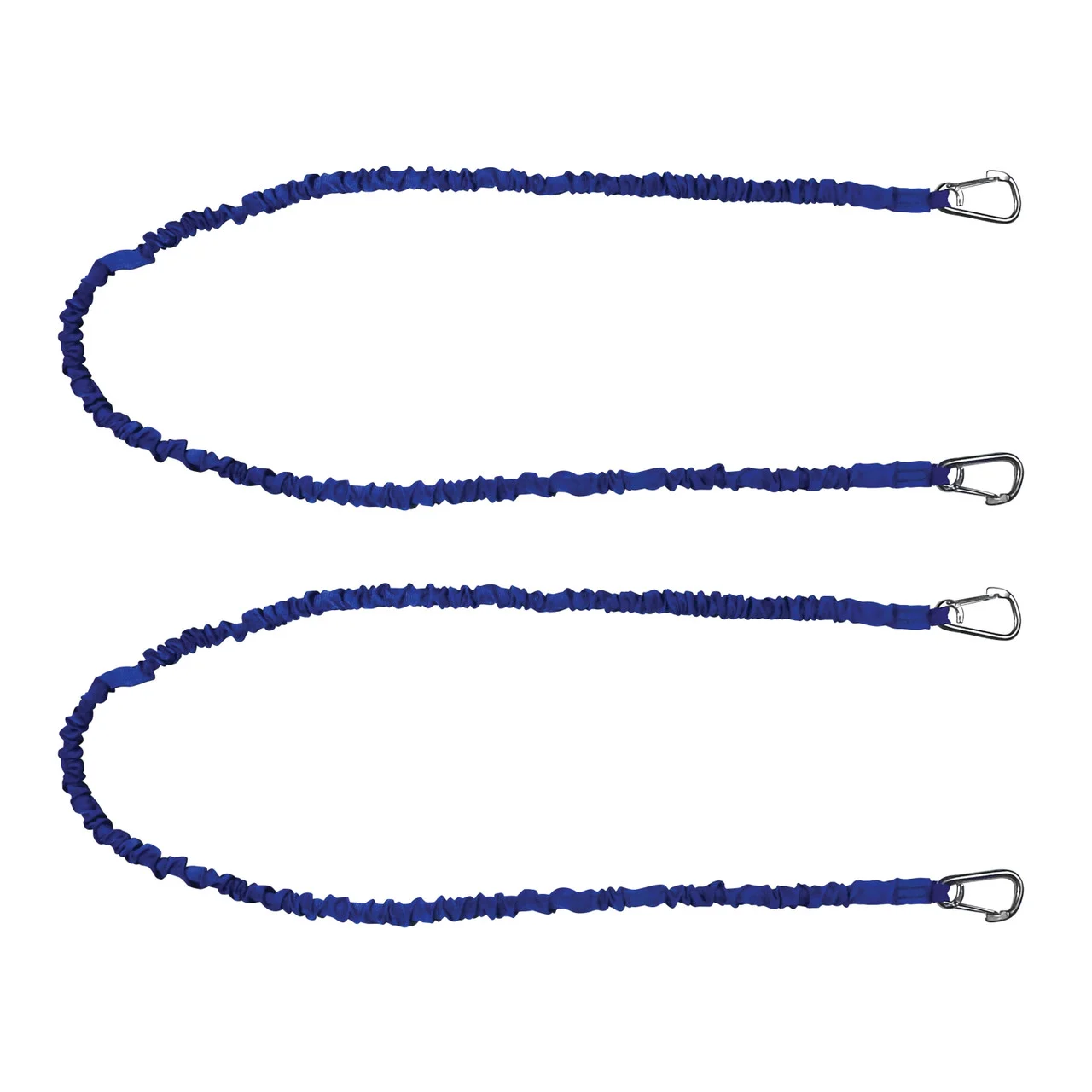 Extreme Max 3006.2915 BoatTector High-Strength Line Snubber & Storage Bungee, Value 2-Pack - 60" with Medium Hooks, Blue - 3006.2915