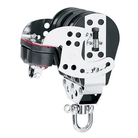 HARKEN 76mm Triple Midrange Hexaratchet® Block — Cam Cleat, 1555